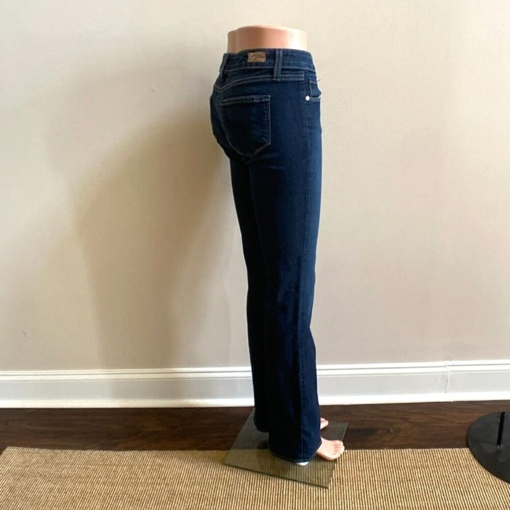 PAIGE Skyline Flare Stretch Low - Rise Jeans in Dark Wash, size 26 - Picture 10 of 14